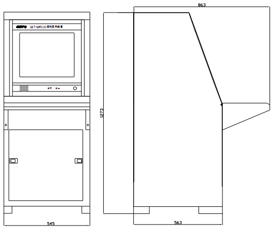 HW-C-60W-N100海灣應急照明節制器形狀布局尺寸