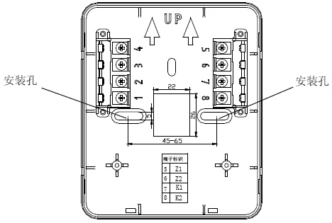 GST-LD-8318告急啟停按鈕外接端子表示圖