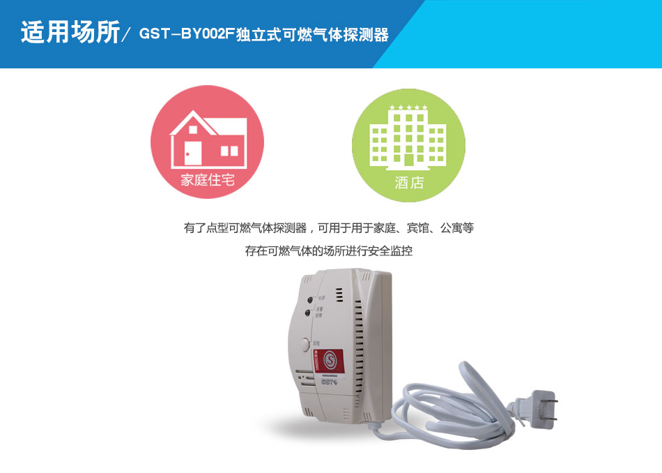GST-BY002F自力式可燃氣體探測器利用場合
